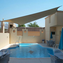 Swimming pool shade sails